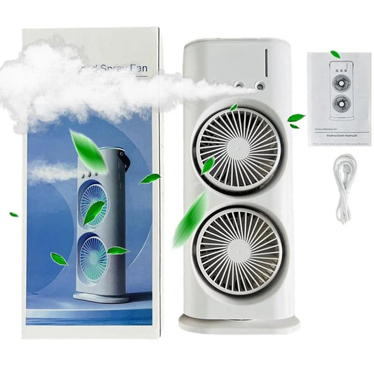 Ventilador doble humidificador